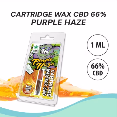 Cartucho Wax Purple Haze 1ml 66% CBD