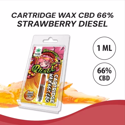 Cartucho Wax Strawberry Diesel Kush 1ml 66% CBD