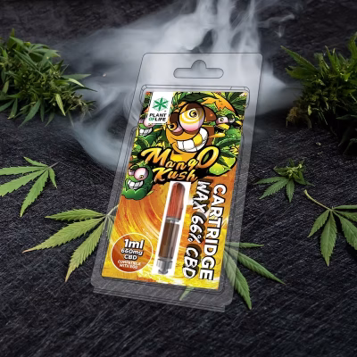 Cartucho Wax Mango Kush 1ml 66% CBD