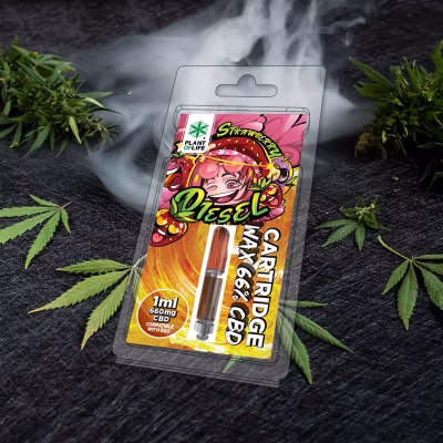 Cartucho Wax Strawberry Diesel Kush 1ml 66% CBD