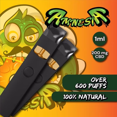 Vaporizador desechable Eliquid 20% CBD Amnesia 1ml
