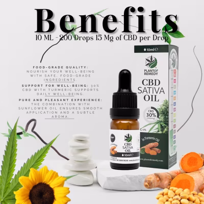 Aceite de Cúrcuma 30% CBD 10ml de Plant of Life