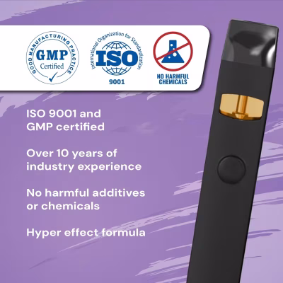 Vaporizador desechable Eliquid 20% CBD Purple Haze 1ml