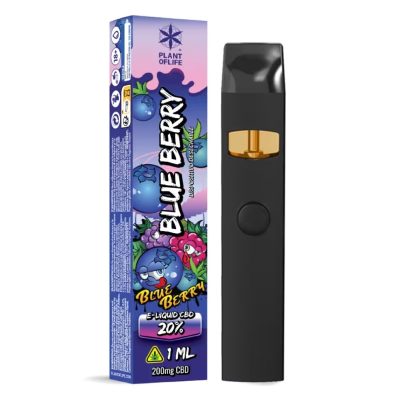 Vaporizador deesechable Eliquid 20% CBD Blueberry 1ml
