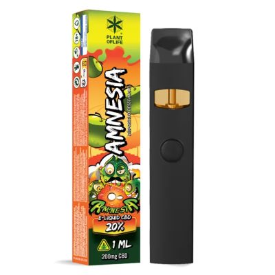 Vaporizador desechable Eliquid 20% CBD Amnesia 1ml