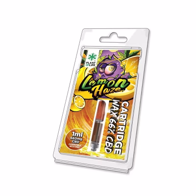 Cartucho Wax Lemon Haze 1ml 66% CBD
