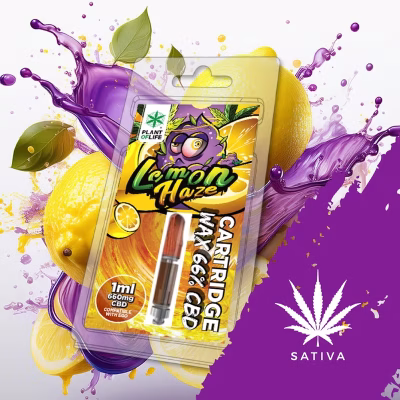 Cartucho Wax Lemon Haze 1ml 66% CBD