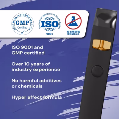 Vaporizador desechable Wax 66% CBD Blueberry 1ml
