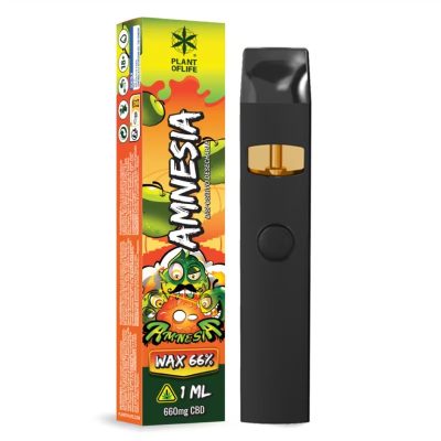 Vaporizador desechable Wax 66% CBD Amnesia 1ml
