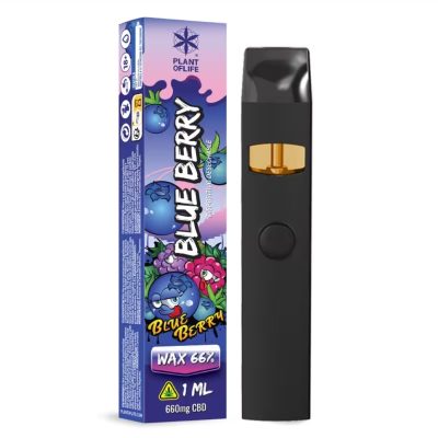 Vaporizador desechable Wax 66% CBD Blueberry 1ml
