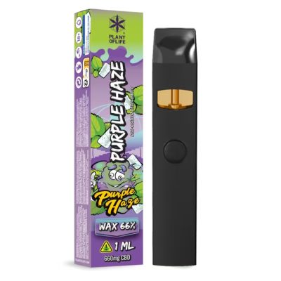 Vaporizador desechable Wax 66% CBD Purple Haze 1ml