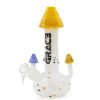 Bong Cristal Mushrooms Yellow 25 cm.