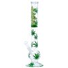 Bong Cristal Recto Leaves 45 cm.