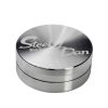 Grinder Metal Acero Inox. & Funda de Piel Steely Dan 50 mm.