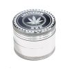 Grinder Polinizador Metal Amsterdam Silver Leaf 50 mm