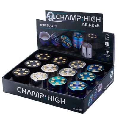 Grinder Polinizador Metal Bullet 30 mm. Mix Color Pack 3 ud