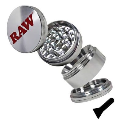 Grinder Polinizador Metal Raw 56 mm. Silver