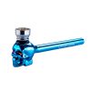 Pipa Cristal & Metal Skull Blue 13 cm