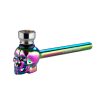 Pipa Cristal & Metal Skull Rainbow 13 cm
