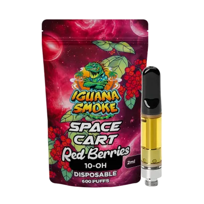 Cartucho 10-OH 90 % Space Vape Red Berries de Iguana Smoke