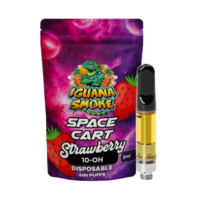 Cartucho 10-OH 90 % Space Vape Strawberry de Iguana Smoke