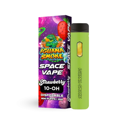 Vaper 10-OH 90 % Space Vape Strawberry de Iguana Smoke
